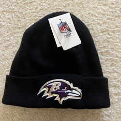 Baltimore Ravens Lamar Jackson NFL Team Apparel New Black Beanie Knit Hat Rare