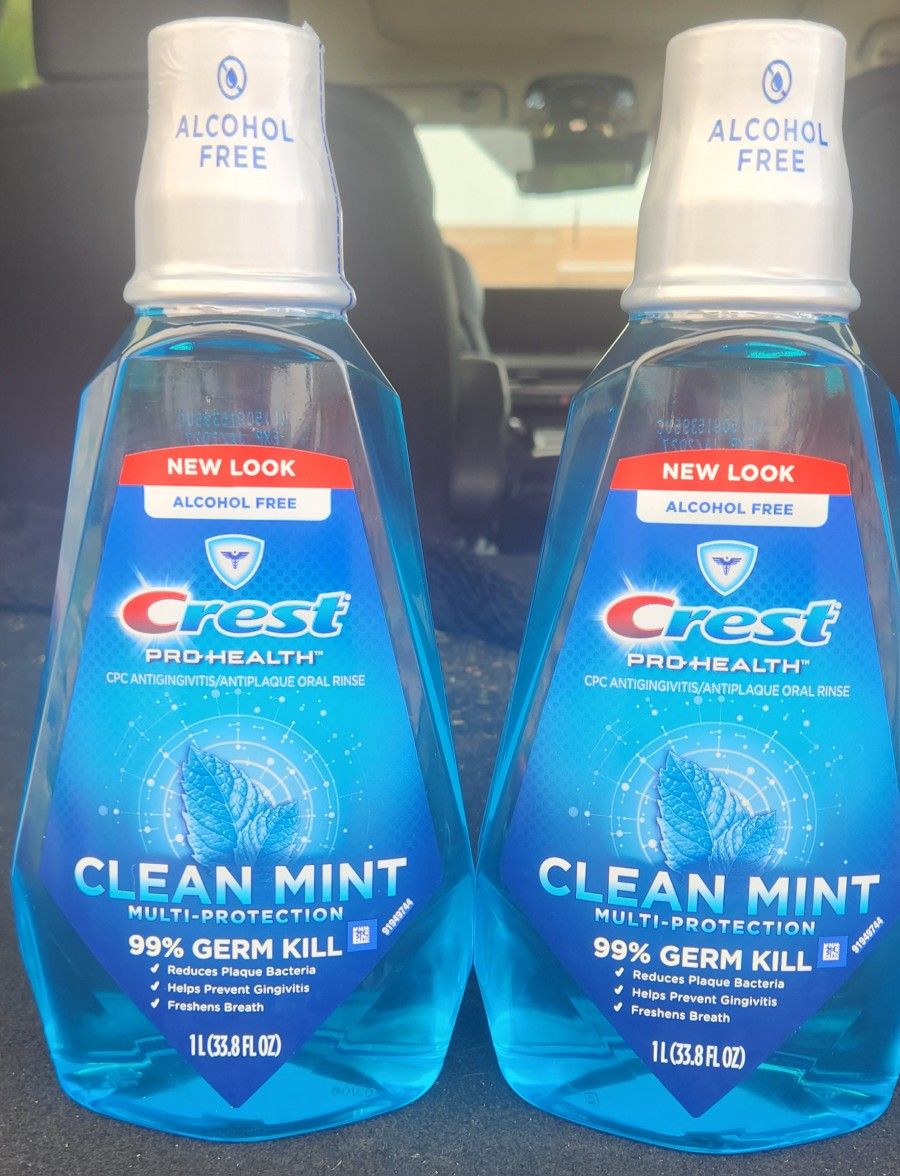 (2) Crest Pro-Health Mouthwash, 1L each