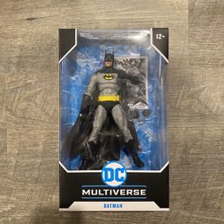 In Hand, Brand New, Never Opened McFarlane DC Multiverse Knightfall - Batman Black Suit Variant (Black and Grey) - 7” Action Figure
