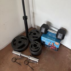 CAP Barbell Olympic Weight Set W/ Accessories 