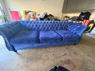 Blue couch