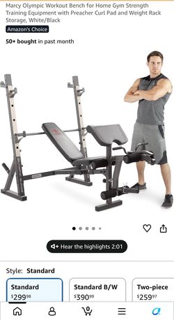 Curb Alert: Marcy Workout Bench with Preacher Curl Pad