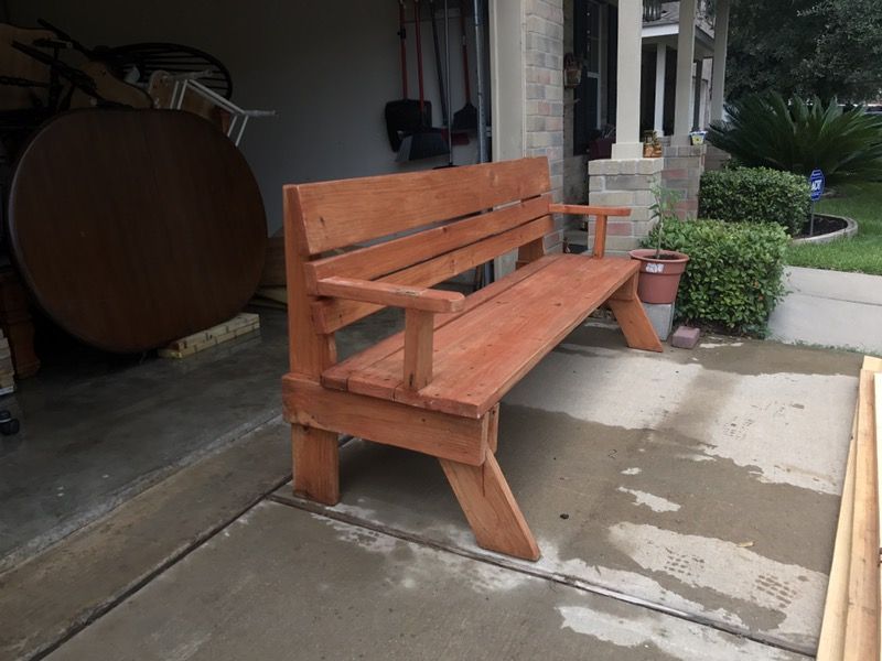 Picnic tables and outdoor furniture