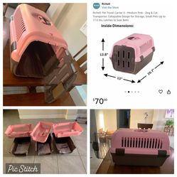 Brand New Medium Plastic Pet Carriers