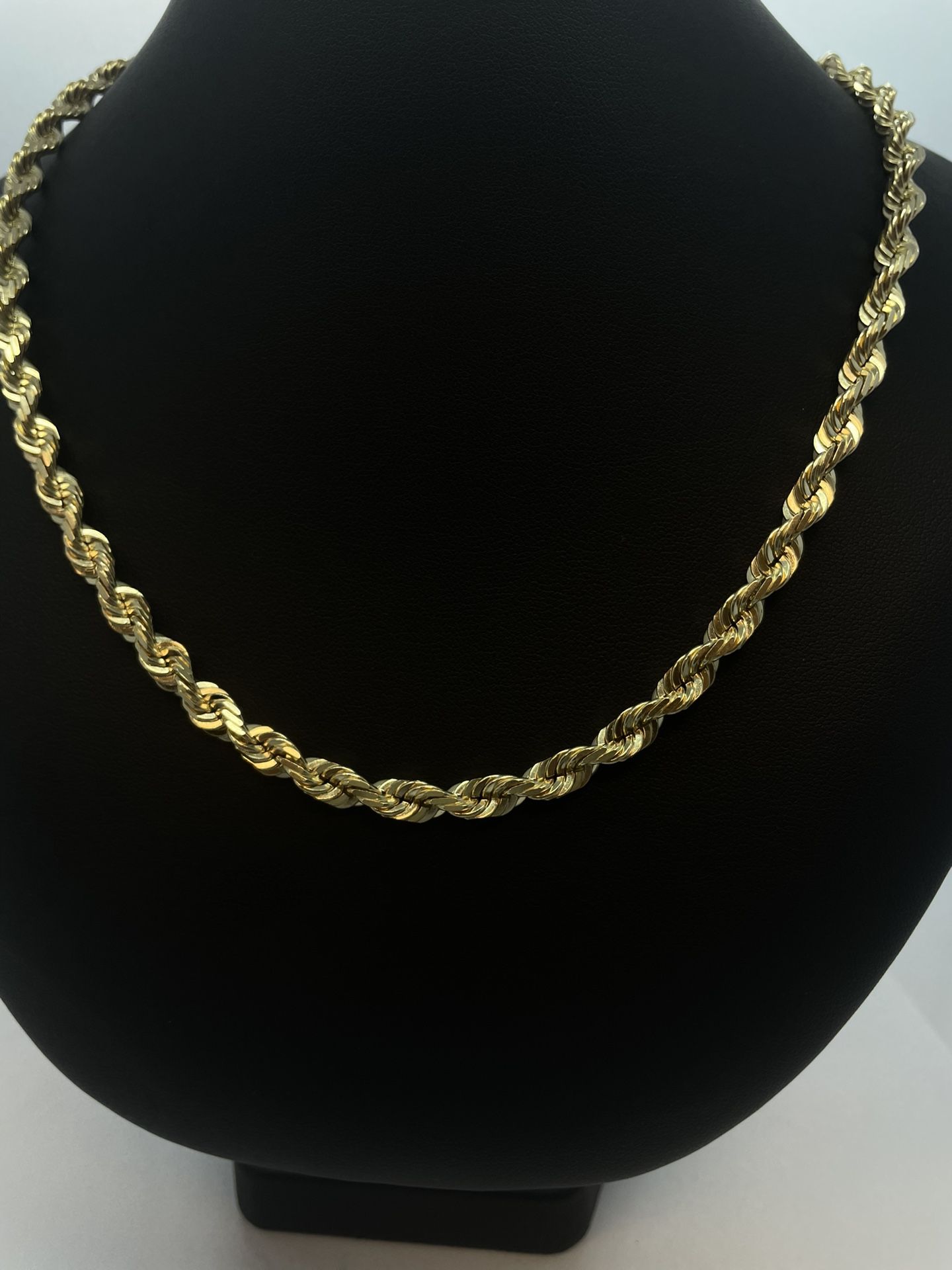 Rope Chain 14K Solid New 