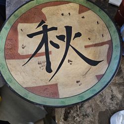 Asian style 10 inch plates set of 4