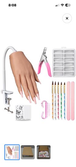 Practice hand for learning to do nails