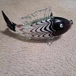 Hand blown glass fish