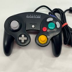 OEM Nintendo GameCube Controller Black Dol-003 Original Authentic