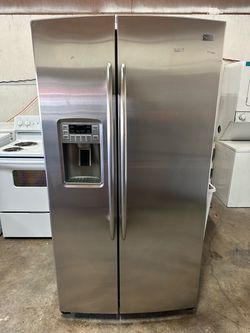 GE side-by-side with water and icemaker stainless works great