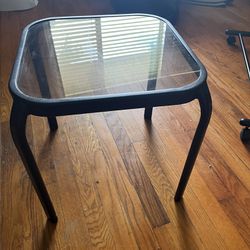 Black Glass Table , Small 