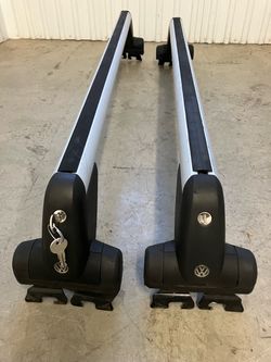 VW Mk4 Roof Rack Jetta Golf OEM Base Carriers 1(contact info removed) 4 Door Sedan