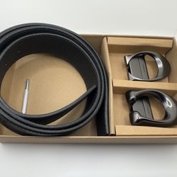 Coach Men's Belt with 2 Buckles 