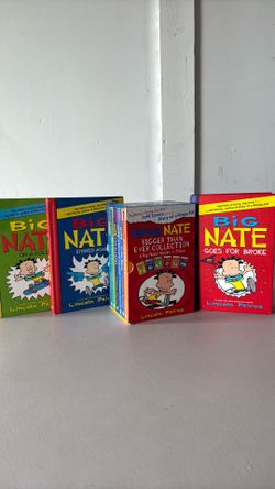 Big Nate book collection + hardshell big Nate books