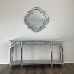 ZGallery  Console Table Plus A Mirror 