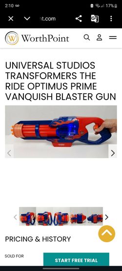 Universal studio Transformer The Ride Optimist Prime VANQUISH blaster