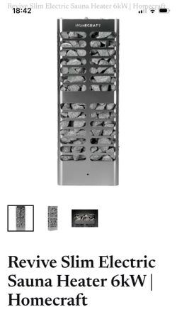 Homecraft 6kW Revive Slim Sauna Heater