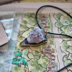 Stunning Handmade Amethyst Crystal Pendant Necklace - Intuition, Protection, & More!