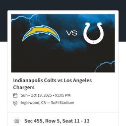 Chargers vs Colts