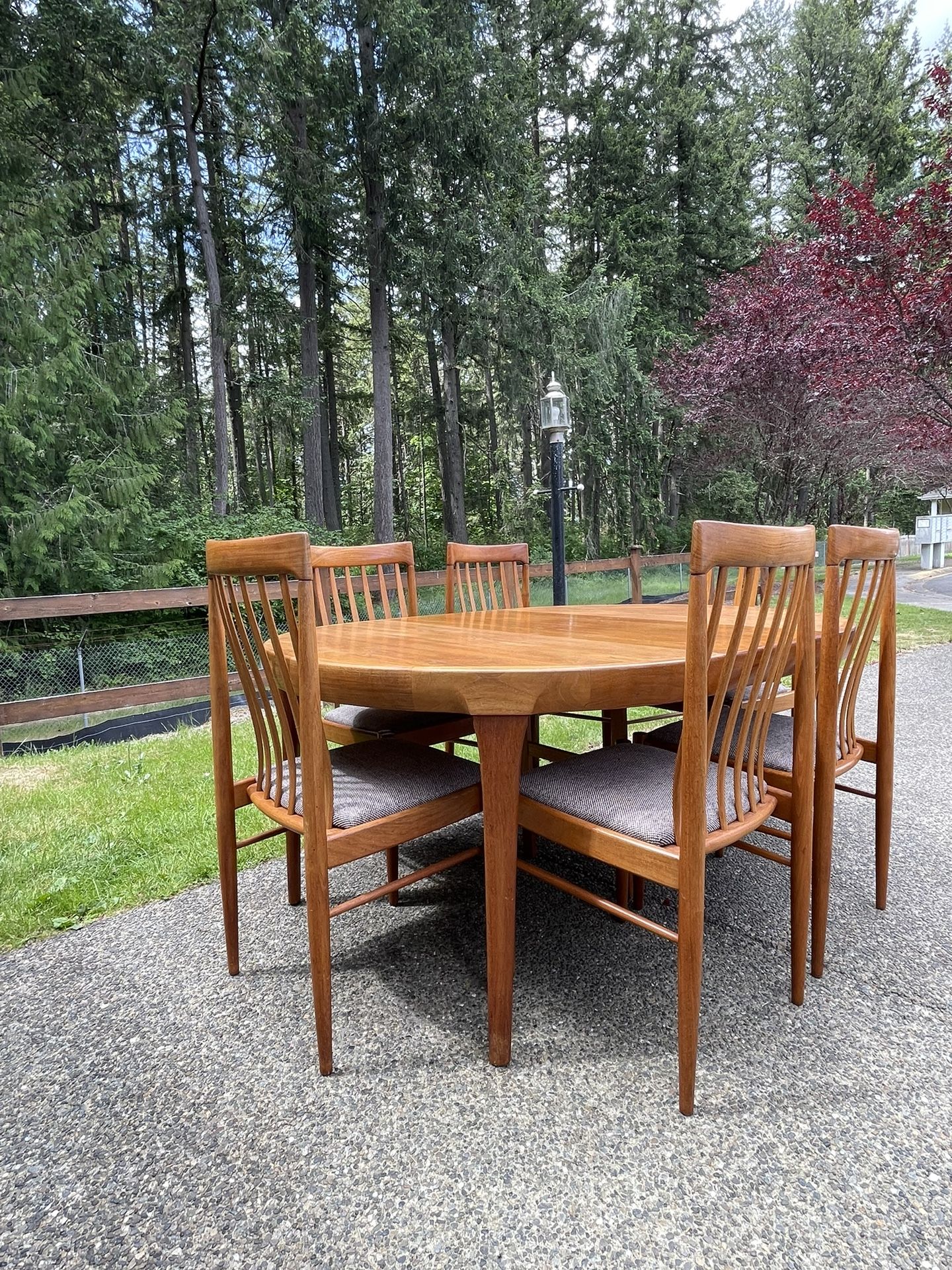 Mid Century Modern Danish HW Klein For Bramin Teak Dining Table For 6