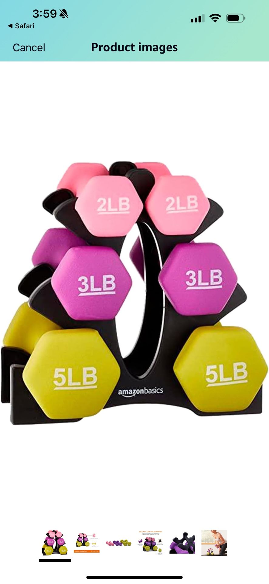 Amazon Weight Set Plus Stand