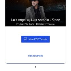 Luis Angel Y El Mimoso Ticket