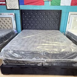 King Bed Frame Black Diamond Including Mattress On sale For: