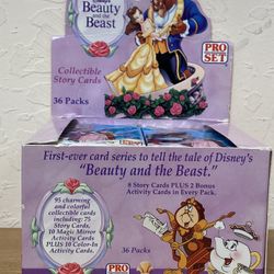 DISNEY'S BEAUTY AND THE BEAST TRADING CARDS PRO SET BOX