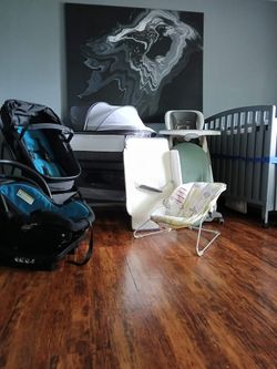 Mobile bassinet/stroller w/bassinet/ mobile crib/mobile changer / high chair / bouncer