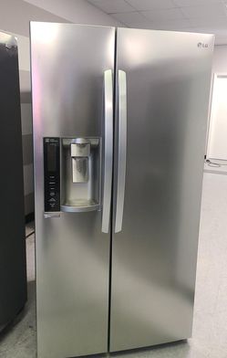 LG Side By Side Silver Refrigerator Fridge
