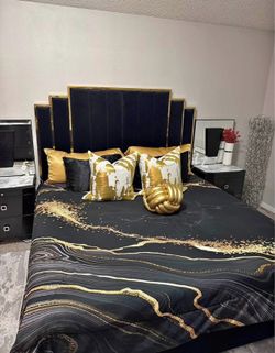 BLACK & GOLD BED 🖤😍🖤👏🏻👏🏻