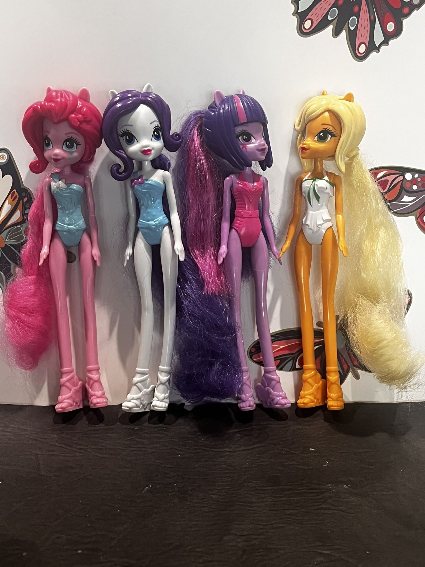 MY LITTLE PONY EQUESTRIA BUNDLE OF 4 DOLLS - 9 INCH