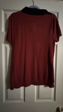 Burgundy Short Sleeve Polo Shirt