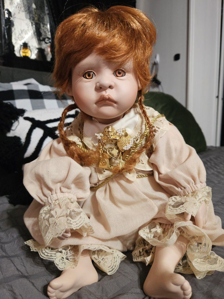 Linda Valentino Michel Porcelain Doll "Collectors"