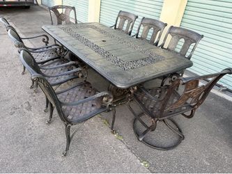 Hanamint,St Moritz,Patio,Outdoor dining Set,8 chairs,https://offerup.com/redirect/?o=VGFibGUuTHV4dXJ5.