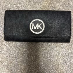 Black Logo Michael Kors Wallet