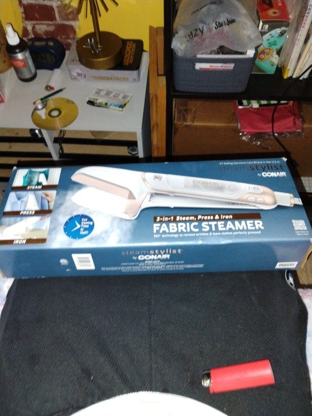 Fabric Steamer 3 In 1 Press & Iron Leaves Clothes Perfectly Pressed