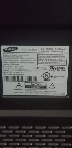 Samsung Plasma TV