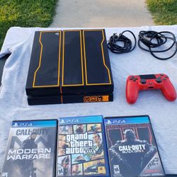 500GB call of duty Limited edition PS4 Playstation 4 With 3 Great Games n 1 Wireless Controller $220! Or $180! No Games.. $20! Per Game regardless