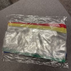 Set of 10 Zippered Envelopes