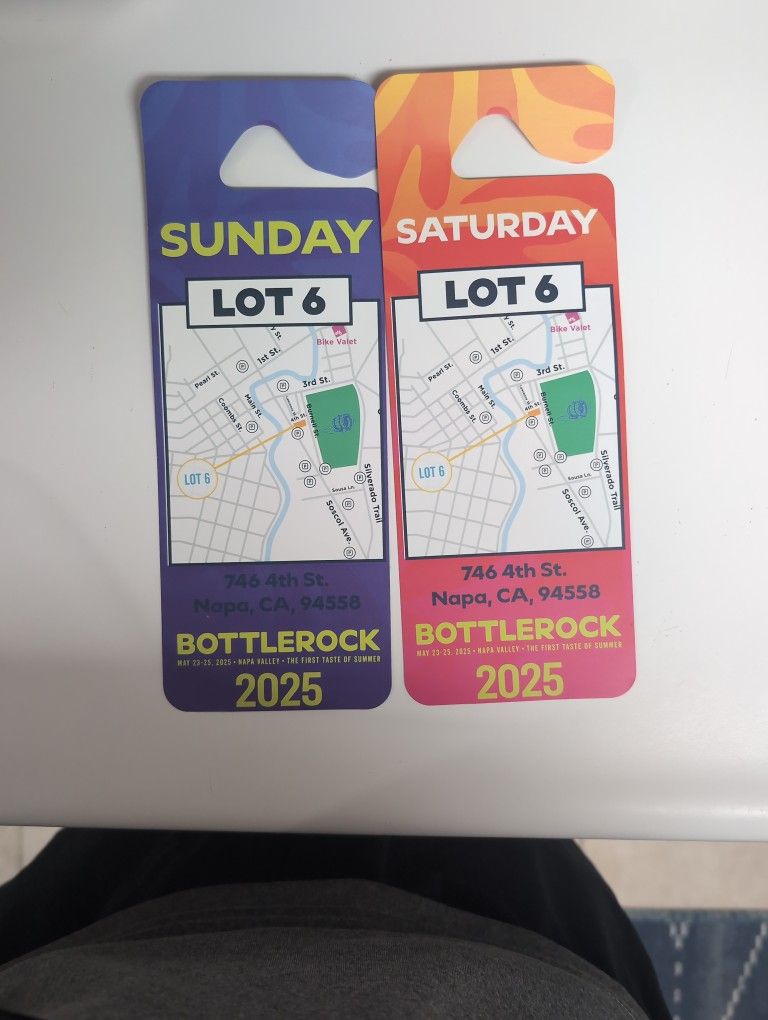 Parking Lot Passes For Bottle