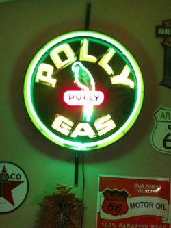 Neon Polly Gas sign memorabilia
