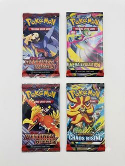 Lot of 4 Sealed Pokémon TCG Booster Packs