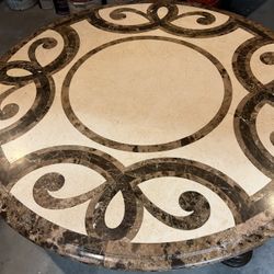 Beautiful Thomasville Marble Inlay Coffee Table