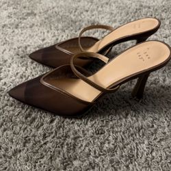 Chocolate Brown Kitten Heels 