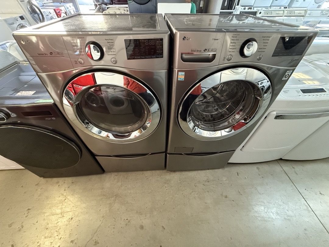 LG Stainless Washer & Dryer Set