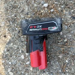 Milwaukee M12 REDLITHIUM XC 4.0Ah battery pack