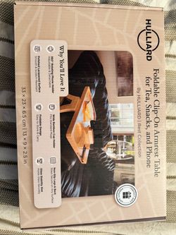 Hulliard Foldable Clip-On Armrest Table