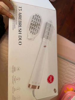 T3 AireBrush Duo Hot Air Blow Dry Brush - New/Open Box