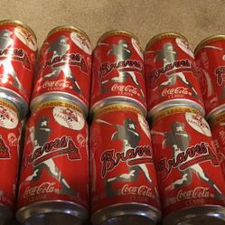 16 - Unopened Cans of  1991 Braves World Series Coca Colas